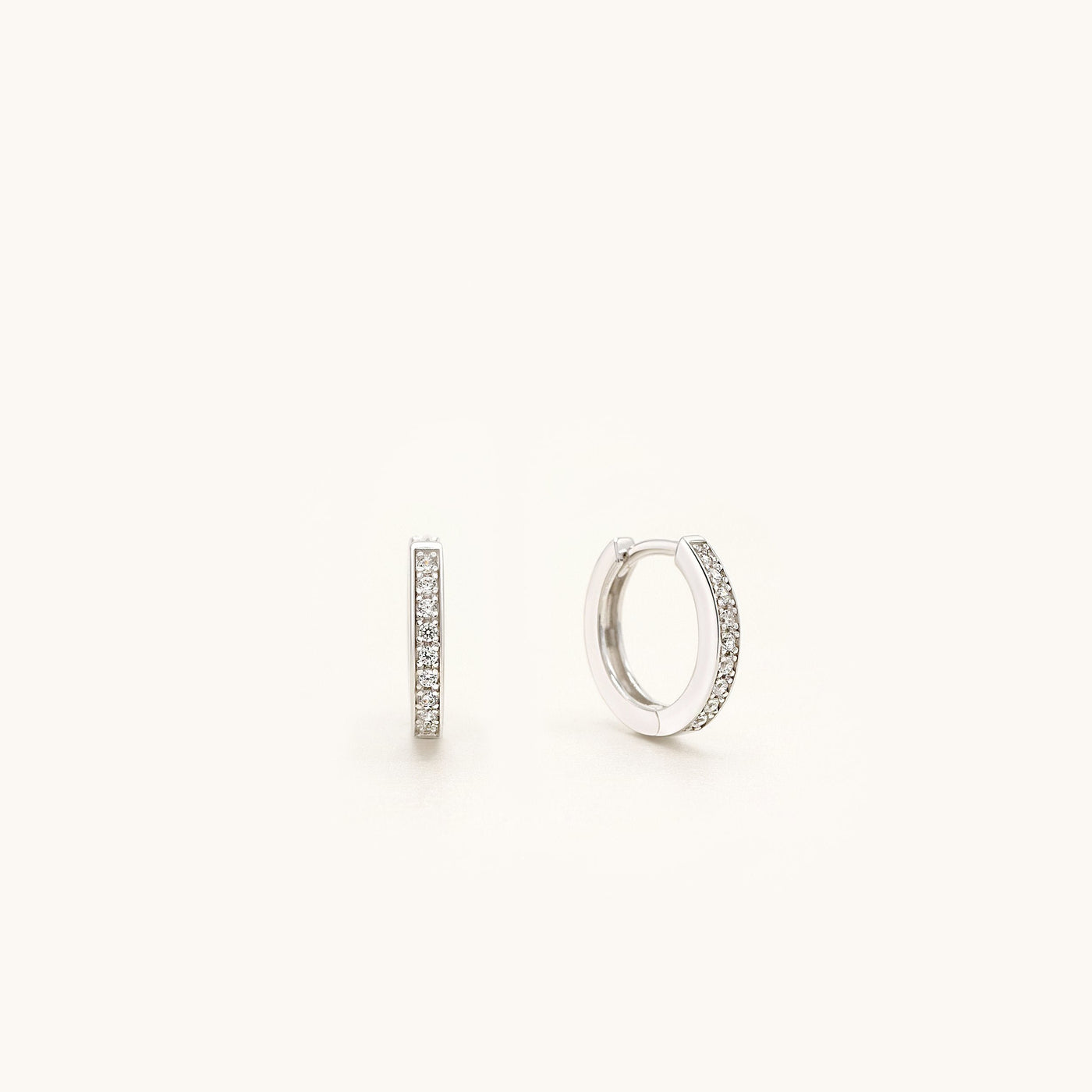 925 Sterling Silver Huggie Hoop Earrings