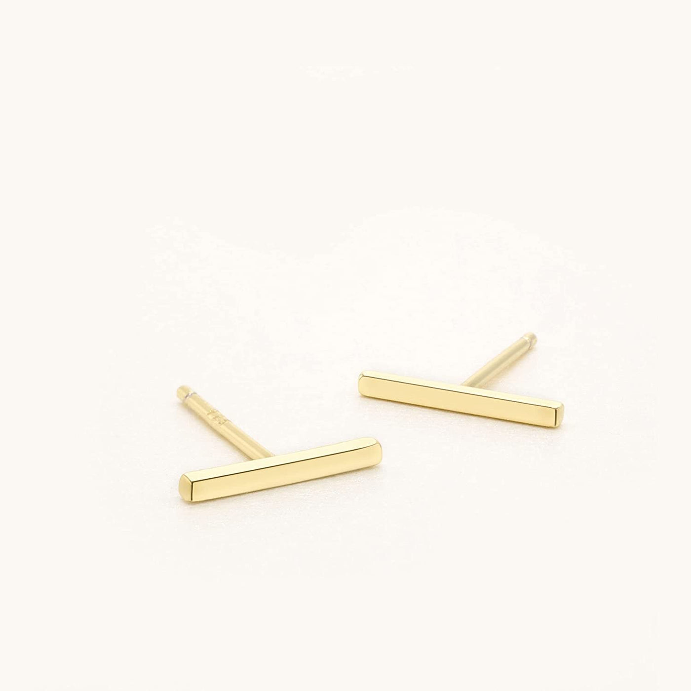 Lavishe 925 Sterling Silver Flat Bar Stud Earrings