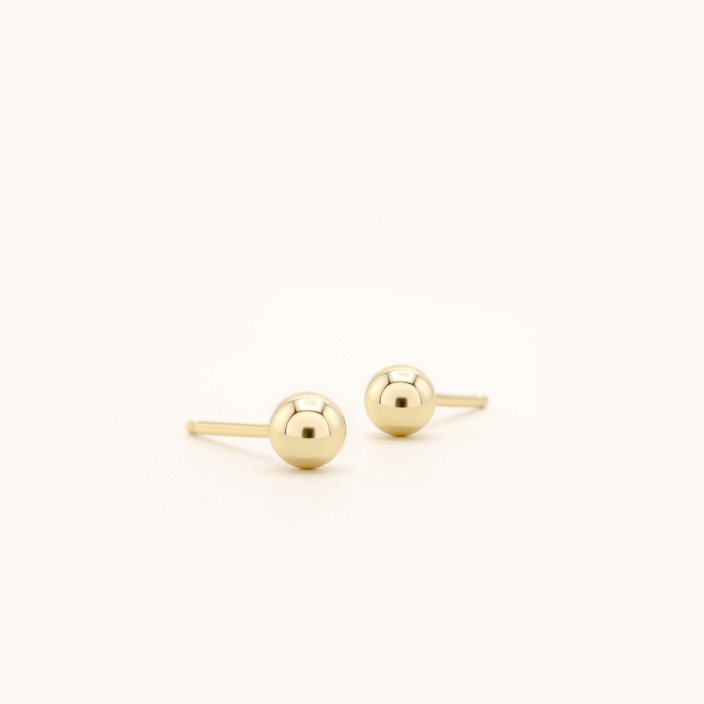 925 Sterling Silver Plain Ball Stud Earrings